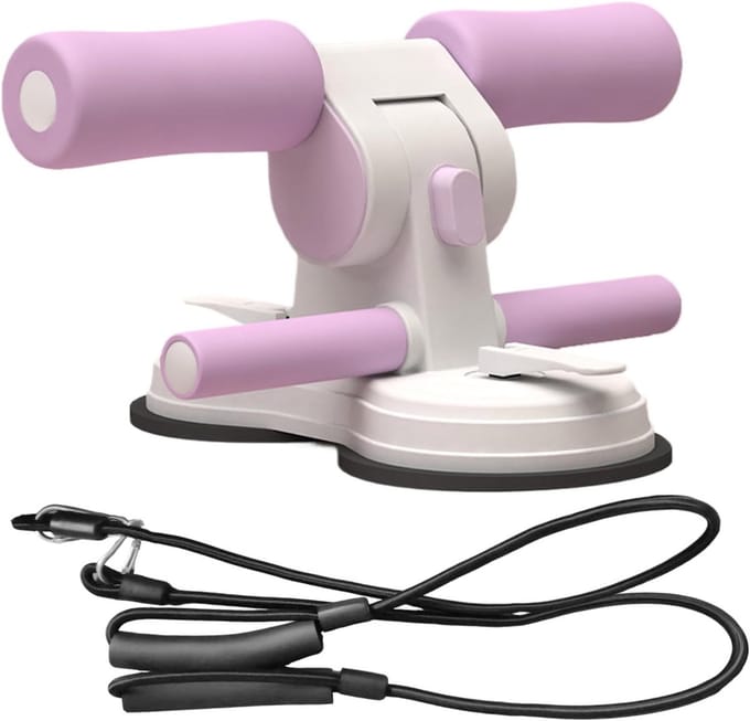 Buikspier Trainer - Core Trainer - Thuis trainen - Dubbele zuignap - 28x21.5 cm - Paars