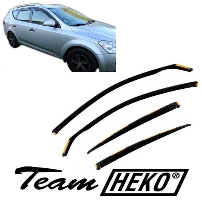 J&J AUTOMOTIVE | Heko Deflecteurs d'air Déflecteurs de Vent Pour Kia Cee'D 5P. Berlina 2007-2012