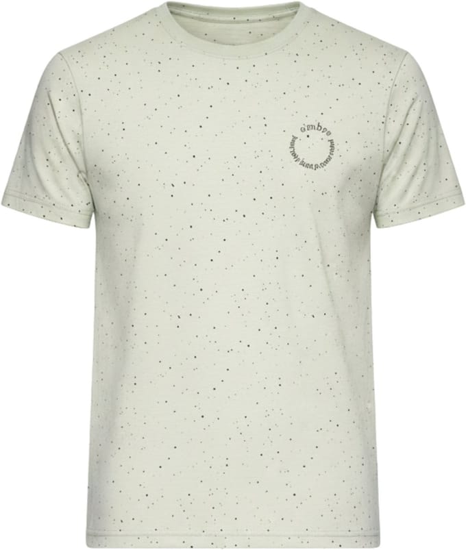 OMBRE T-shirt - Regular Fit - Katoen - Korte Mouw Lichtmint M