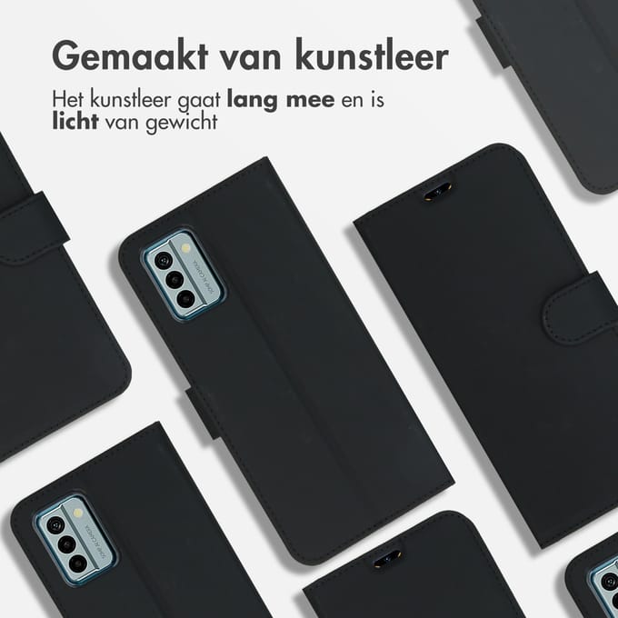 Accezz Hoesje - Geschikt voor Nokia G22 - Wallet Softcase Bookcase - Zwart