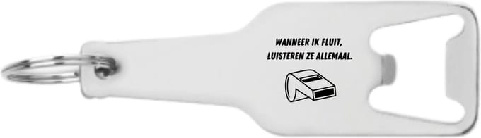 Akyol - scheidsrechter flesopener - Scheidsrechter - scheidsrechtersfluitje - scheidsrechter kleding - 105 x 25mm