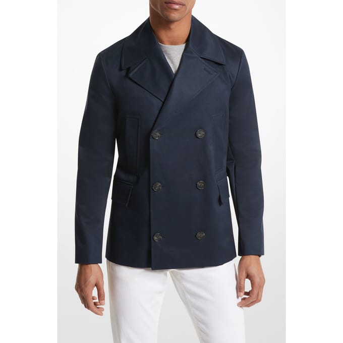Michael Kors Cotton Peacoat In Midnight Blue Taglia: M | Giacche leggere Outlet | Uomo | Blu