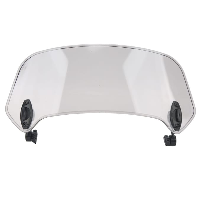 Motorfiets Windscherm Verstelbare Clip-On Windscherm Universele Winddeflector voor Motorfiets Bruin white