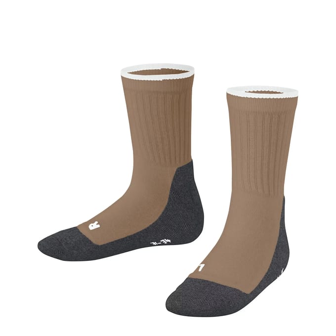 FALKE Active Everyday dun ademend katoen functioneel materiaal sokken kinderen bruin - maat 39-42