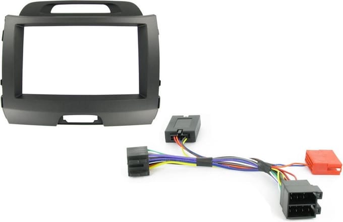 2-DIN KIT Kia Sportage zonder versterker Donker Grijs