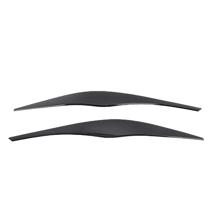 1 Paire Cache-phares Noir Brillant Bande Sourcil Phare Avant Décoration Remplacement pour Série 3 E90 E91 gray