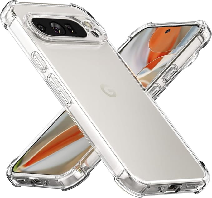 Hoesje voor Googe Pixel 9 Pro XL backcover Shockproof siliconen Transparant