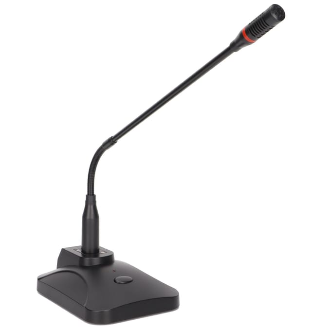 Zwanenhalsmicrofoon Verstelbare Bureau Bekabelde Microfoon met XLR Female naar 6,35 mm Male Kabel voor