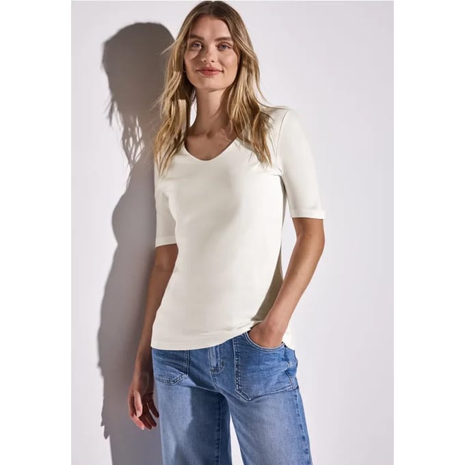 T-shirt met V-hals
