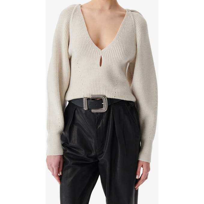 IRO Paris Adsila Pullover Ecru/white Größe: XS | Pullover Outlet | Damen | Braun