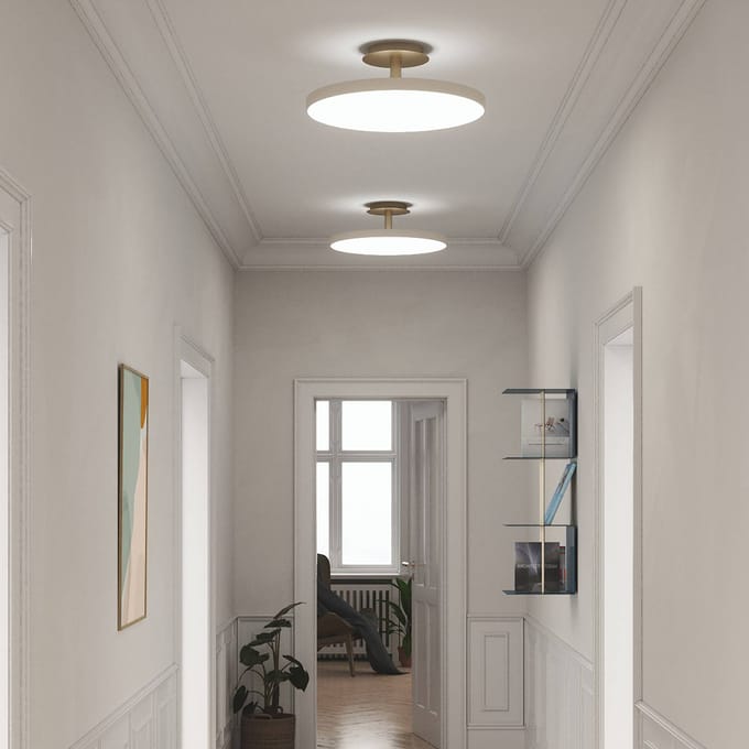 UMAGE LED plafondlamp Asteria UP PLUS, parelwit, Ø 31 cm CCT