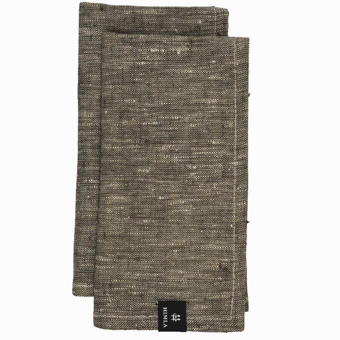 Himla Maya servet - 4 stuks - Naturel/Mocca