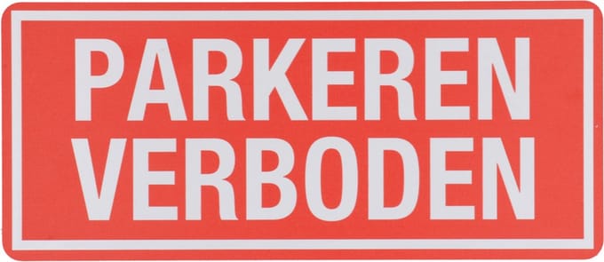 Aanduidingsbord Z144 Parkeren Verboden