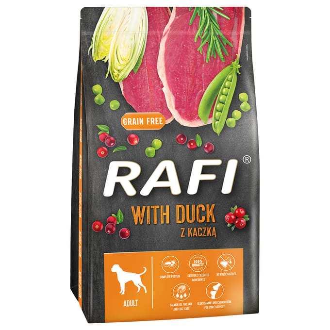 2x 10kg RAFI Adult Hondenvoer met Eend Droogvoer