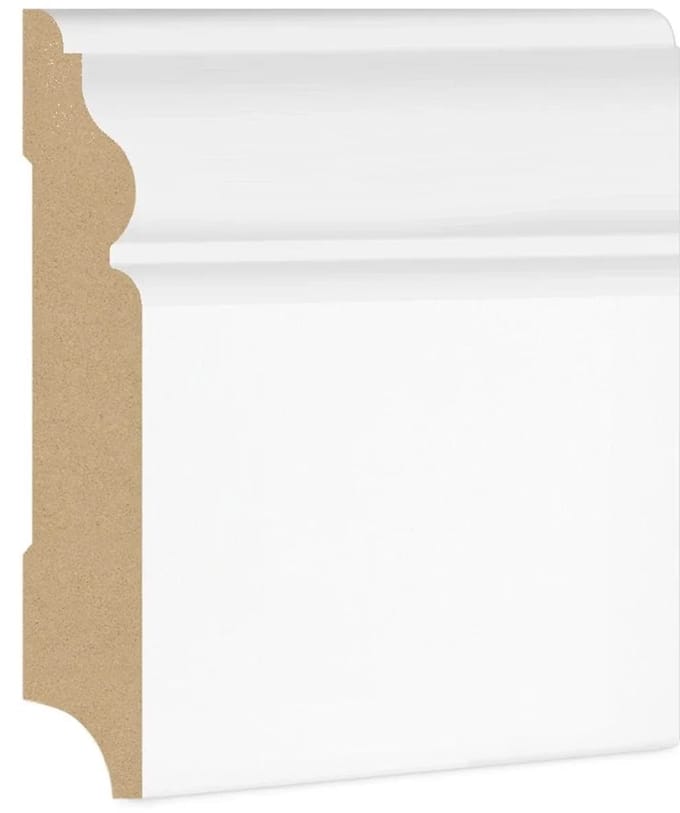 DutchLine - Luxe Sierplint MDF - Wit - 120x20mm per 3