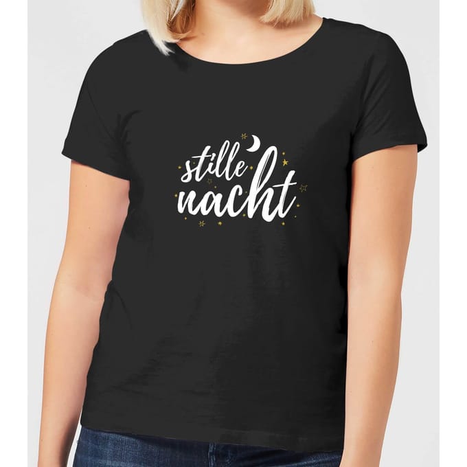 Stille Nacht Dames T-Shirt - Zwart - 3XL