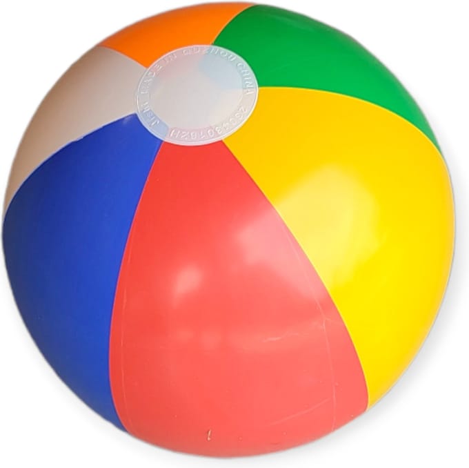 Jobber Toys - Strandbal - Opblaasbaar Strandspeelgoed - Ø 33cm