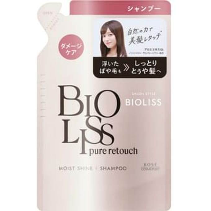 Kose - Bioliss Pure Retouch Moist Shine Shampoo 340ml Refill