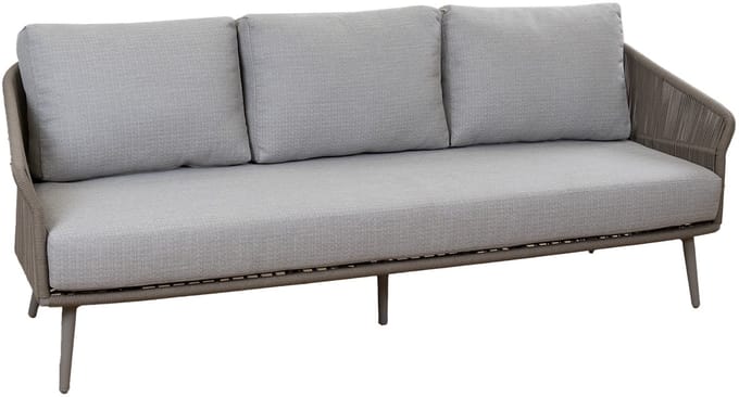 Loungebank Alezio | 3-persoons | Latte & Camel