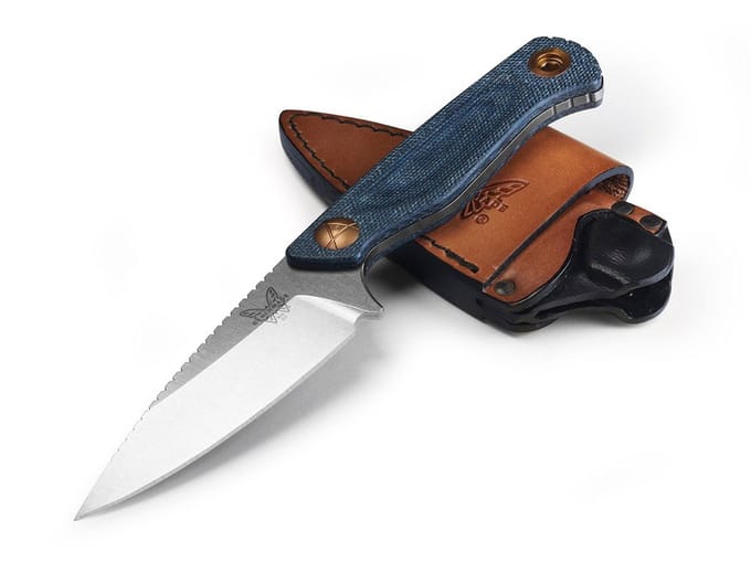 Benchmade Dacian Blue Leather Sheath