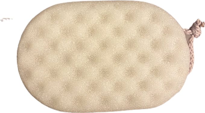 Badspons met koord - Badspons met touw - Source Balance - scrub aan één zijde
