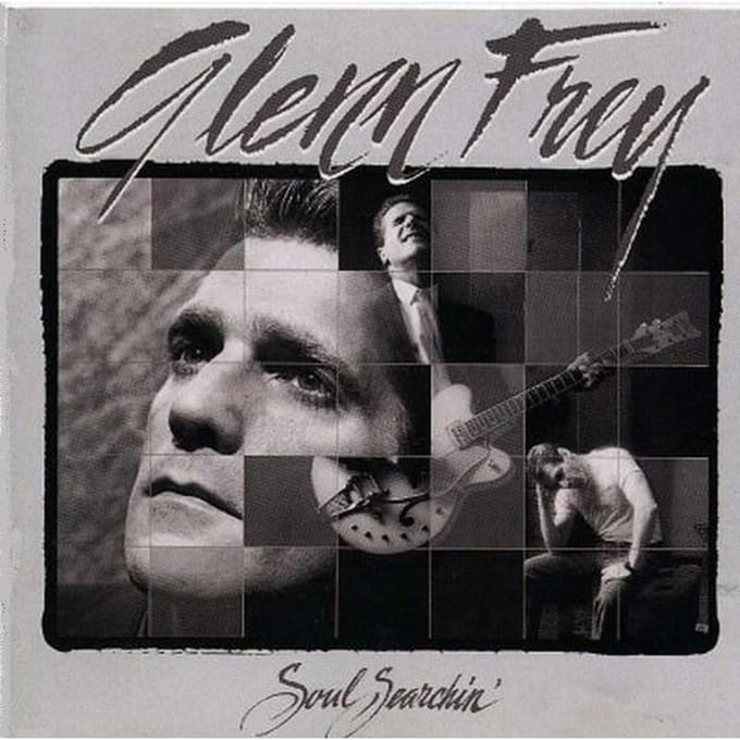 LP Plaat GLENN FREY Soul Searchin MCA6239 1988 Canada Rock Gebruikt gray