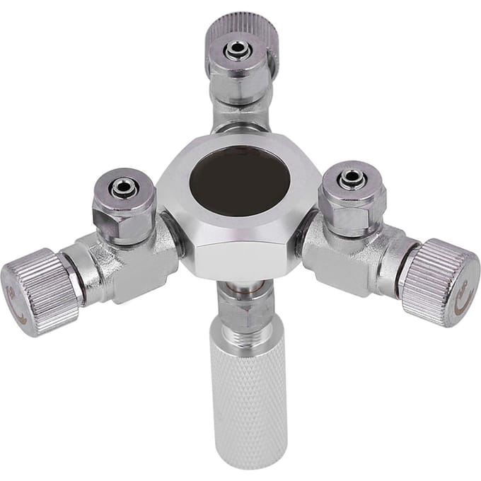 Multi-Way Verdeeler Aquarium Regulator CO2 Splitter Ventiel Aquarium (3-weg) gray