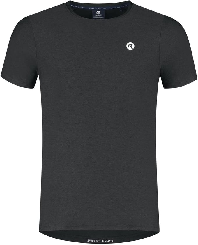 Rogelli Essential Heren Hardloopshirt - Korte Mouw - Zwart