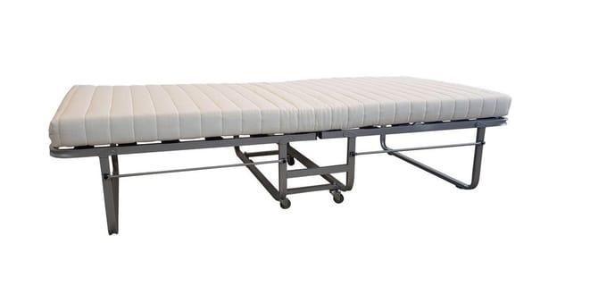 Bed Box Wonen Vouwbed GB111 Lattenbodem 90x200 cm Opklapbed Eenpersoons Metaal Design