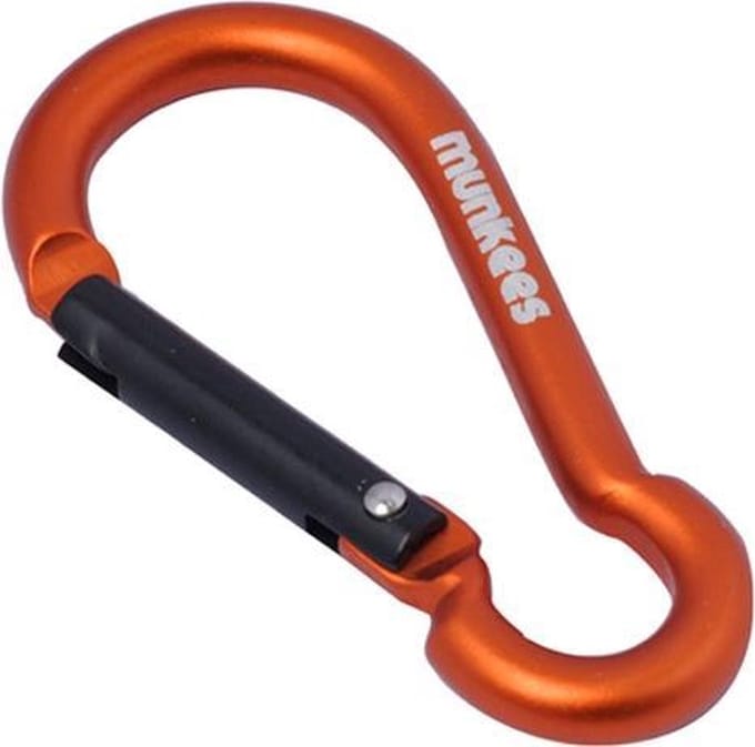 Munkees Karabijnhaak 5 X 50 Mm Oranje 2 Stuks