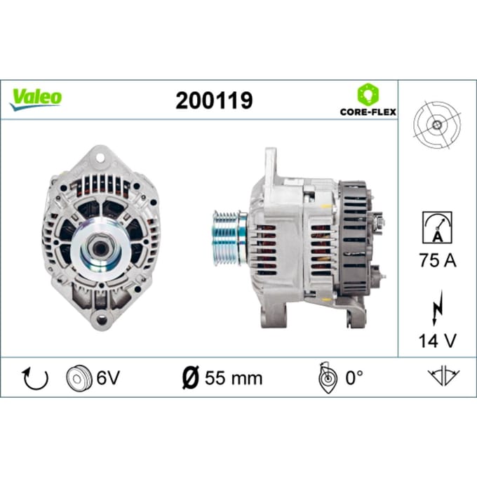 Driefasige generator VALEO 200119