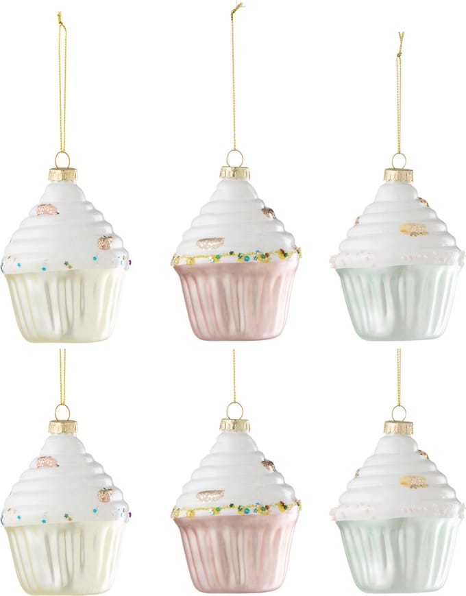 J-Line hanger Cake - glas - mix - doos van 6