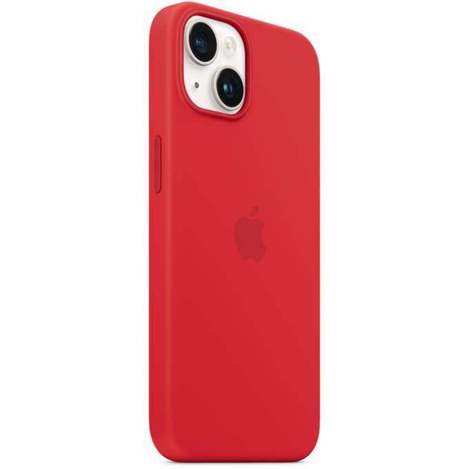 Silicone Backcover MagSafe voor de Apple iPhone 14 - Red