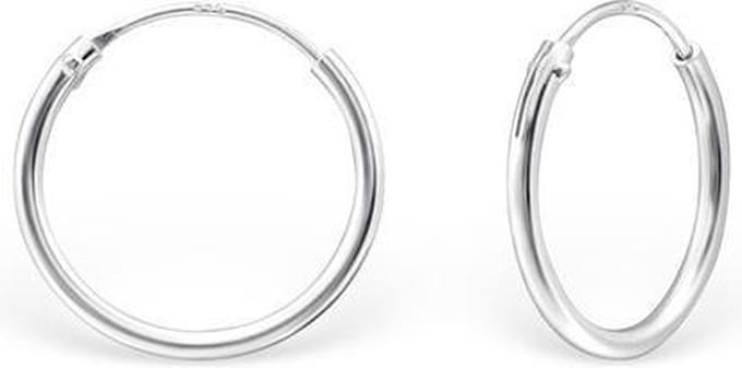 Amanto Oorbellen Els - 925 Zilver E-Coating - ∅14mm