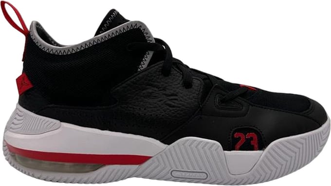 Jordan - Stay loyal - Sneakers - Mannen - Zwart/Rood/Wit - Maat 46