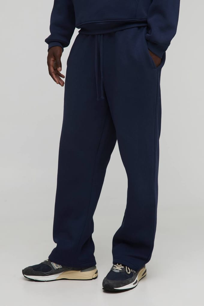 Basic jogger met rechte pijpen | Navy | Size Small