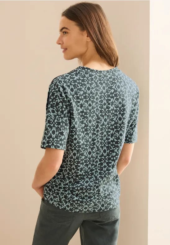 Shirt met knoopdetail