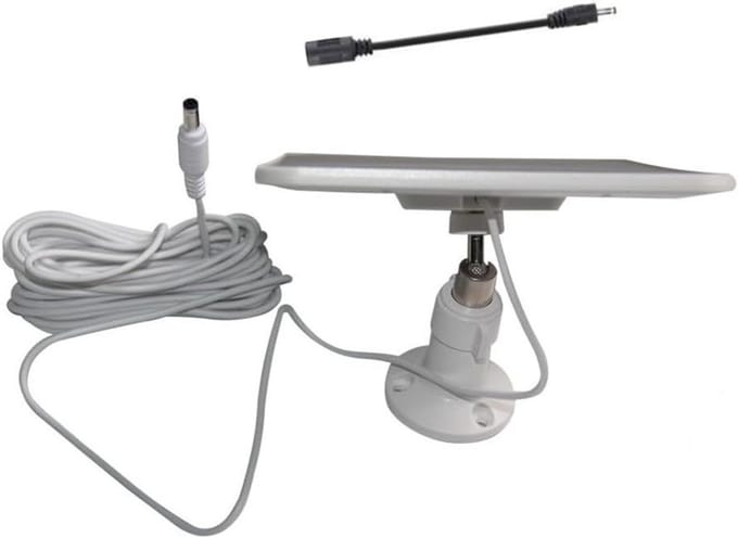 Zonnepaneel - Energie Oplader - Camera Voeden - Hoge Efficiëntie - 6 Watt - Wit