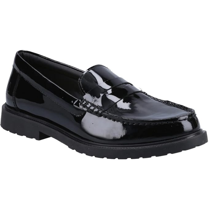 Hush Puppies Dames/Dames Verity Leren Loafers (Zwart octrooi)