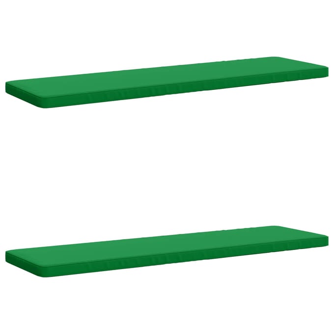 vidaXL - 2-delige - Bankkussens - VUGHT - 2 - st - 100% - Polyester - Groen