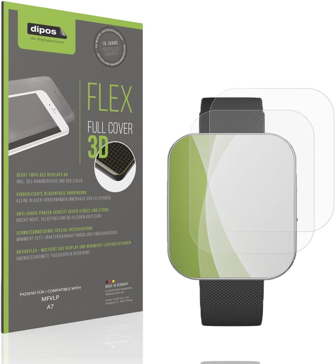 dipos FLEX – 2x Matte Screenprotector geschikt voor MFVLP A7 | Volledige Schermbescherming | Case-Friendly