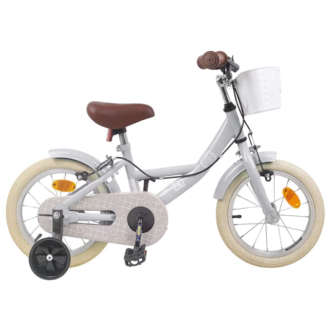 vidaXL - Kinderfiets - 12 - Inch - voor - 2-4 - jaar - oud - Lichtgrijs