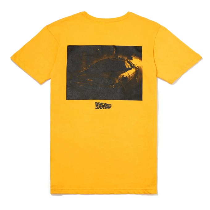 Global Legacy Back to the Future DeLorean t-shirt - Geel - M