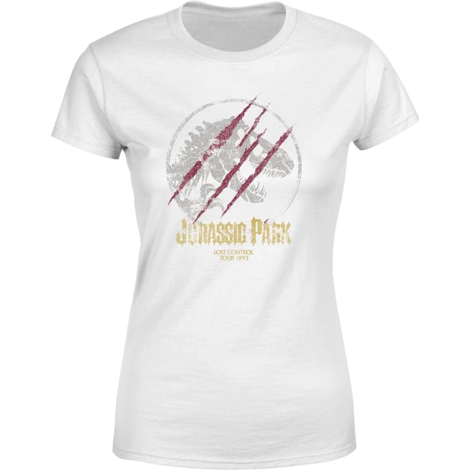 Jurassic Park Lost Control Women's T-Shirt - White - XXL