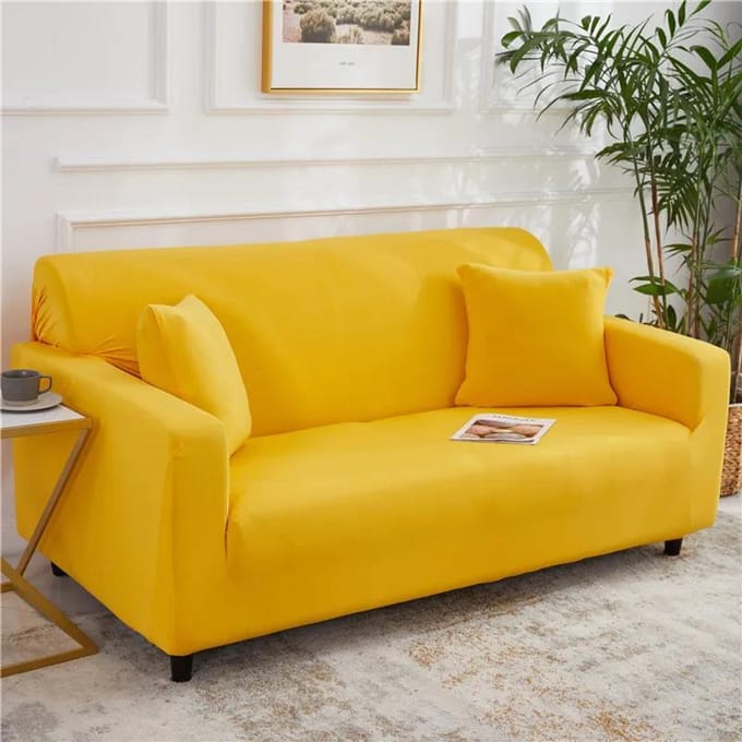 Stretch Effen Bankhoes Elastische Bankhoezen voor Woonkamer Funda Bank Verstelbare L-vorm Bankhoes Huis 1/2/3/4-zits 3-seater 190-230cm