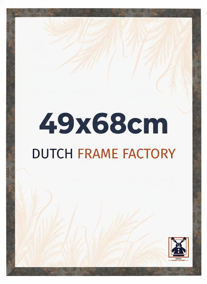 Fotolijst 49x68 cm - MDF - Geoxideerd Metaal - Benno