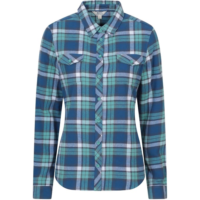 Mountain Warehouse Dames/Dames Willow Flanellen Overhemd (Blauw)