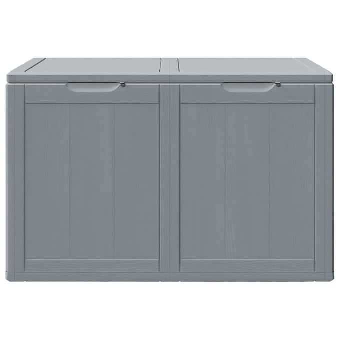 vidaXL - Tuinbox - 180 - L - PP - houtlook - grijs