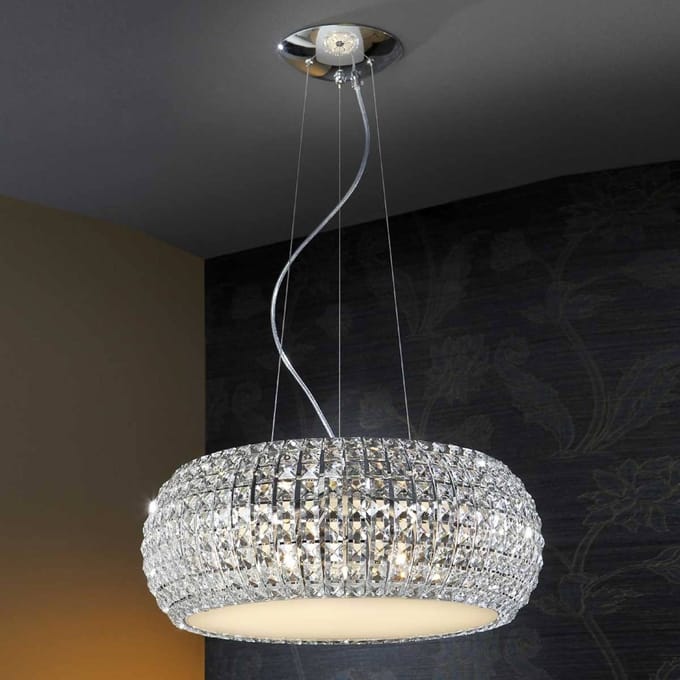 Schuller Valencia Schitterende hanglamp DIAMOND, rond