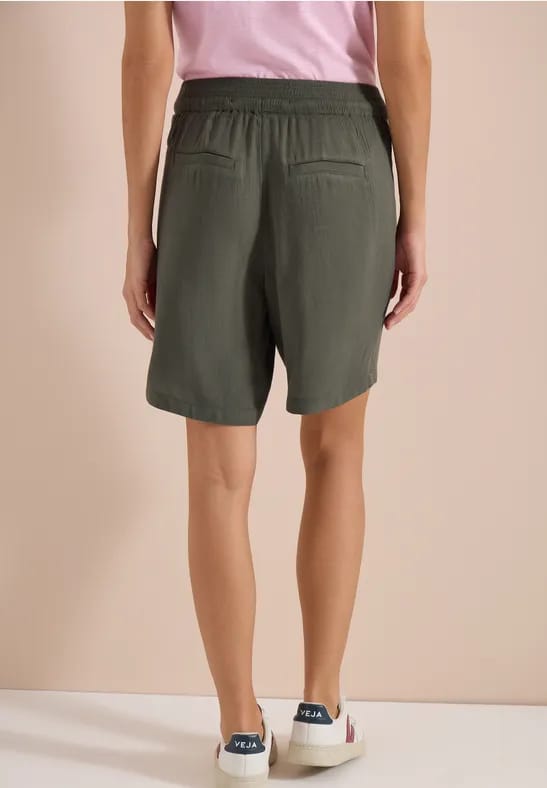 High Waist shorts met Wide Legs en structuur